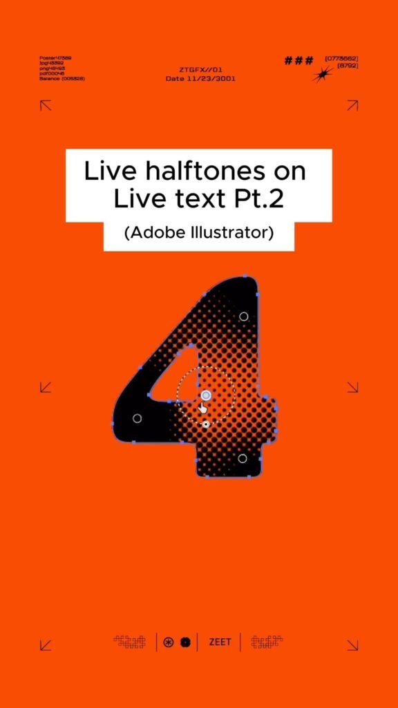 Medios tonos dinámicos en texto con Adobe Illustrator