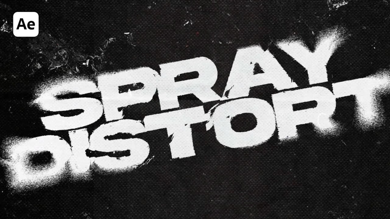 Efecto de Distorsión de Spray en After Effects