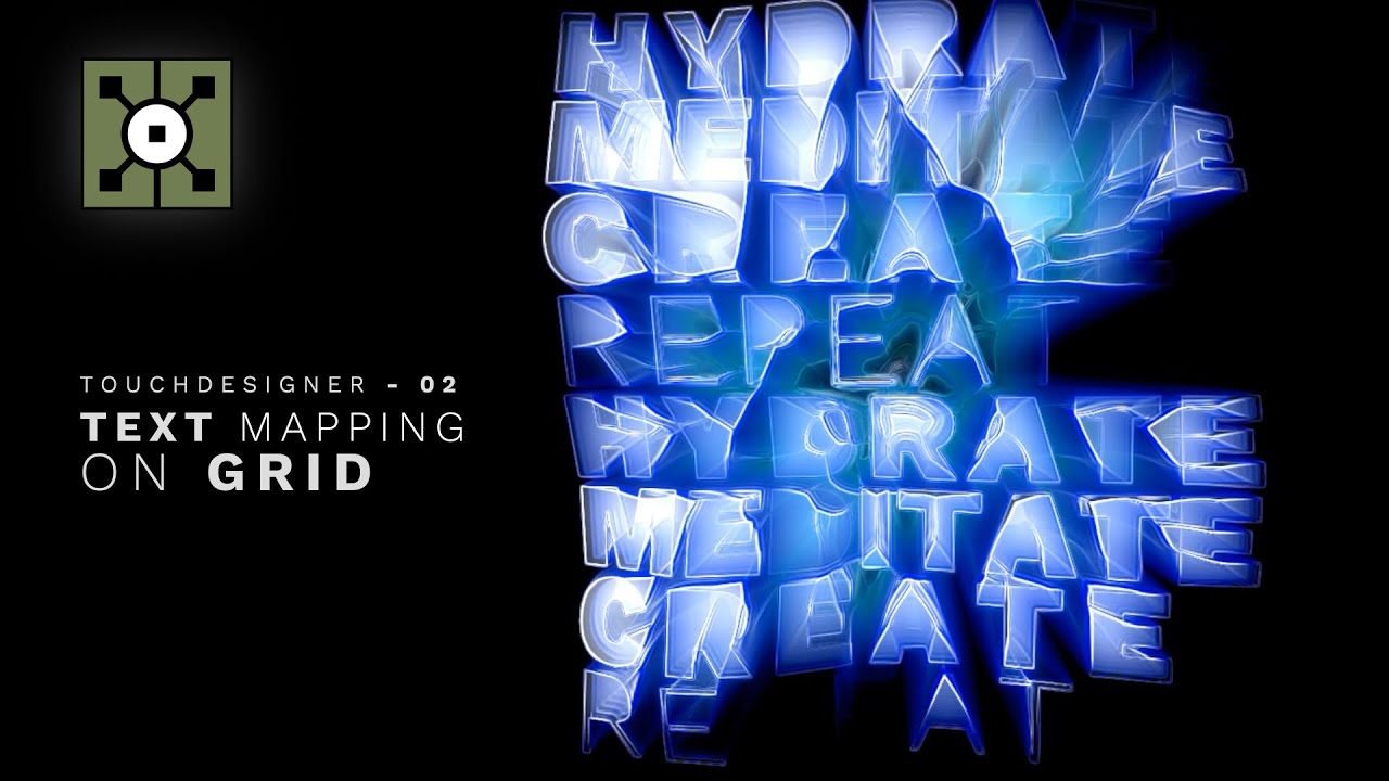 Text Mapping en Grid con TouchDesigner