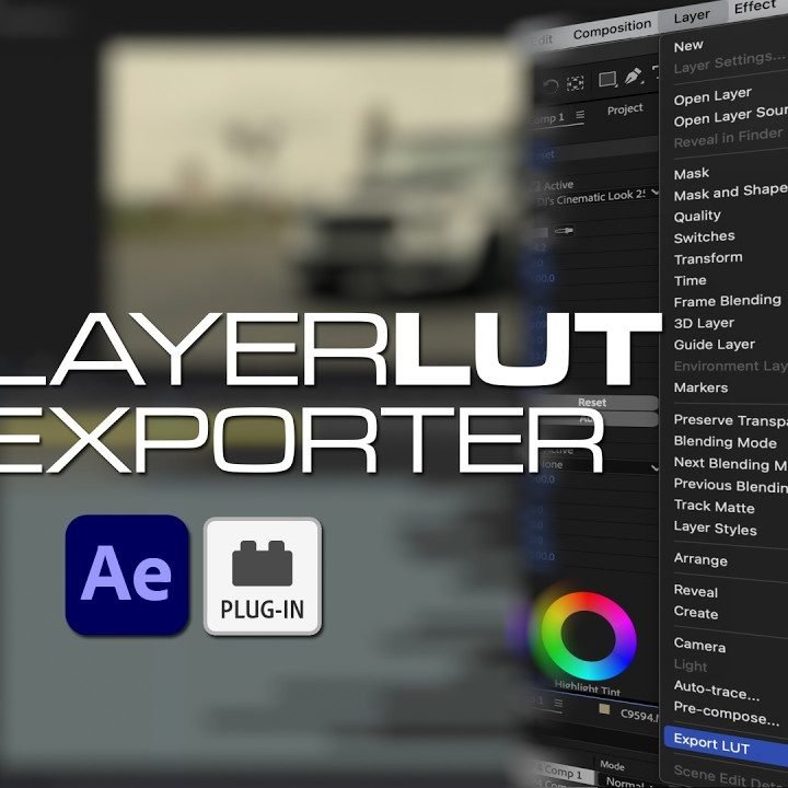 LayerLUT Exporter After Effects
