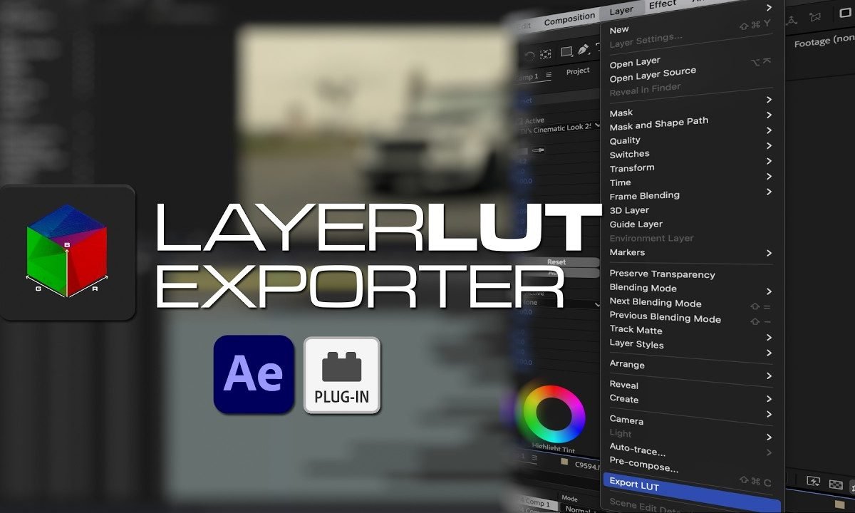 LayerLUT Exporter After Effects